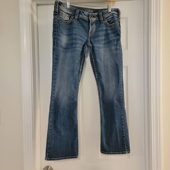 Silver Pioneer Flood Jeans Sz 30 - Picture 1 of 5